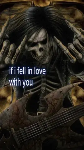 if i fell #skeleton #thebeatles #lyrics #metal #heavymetal #core #music 