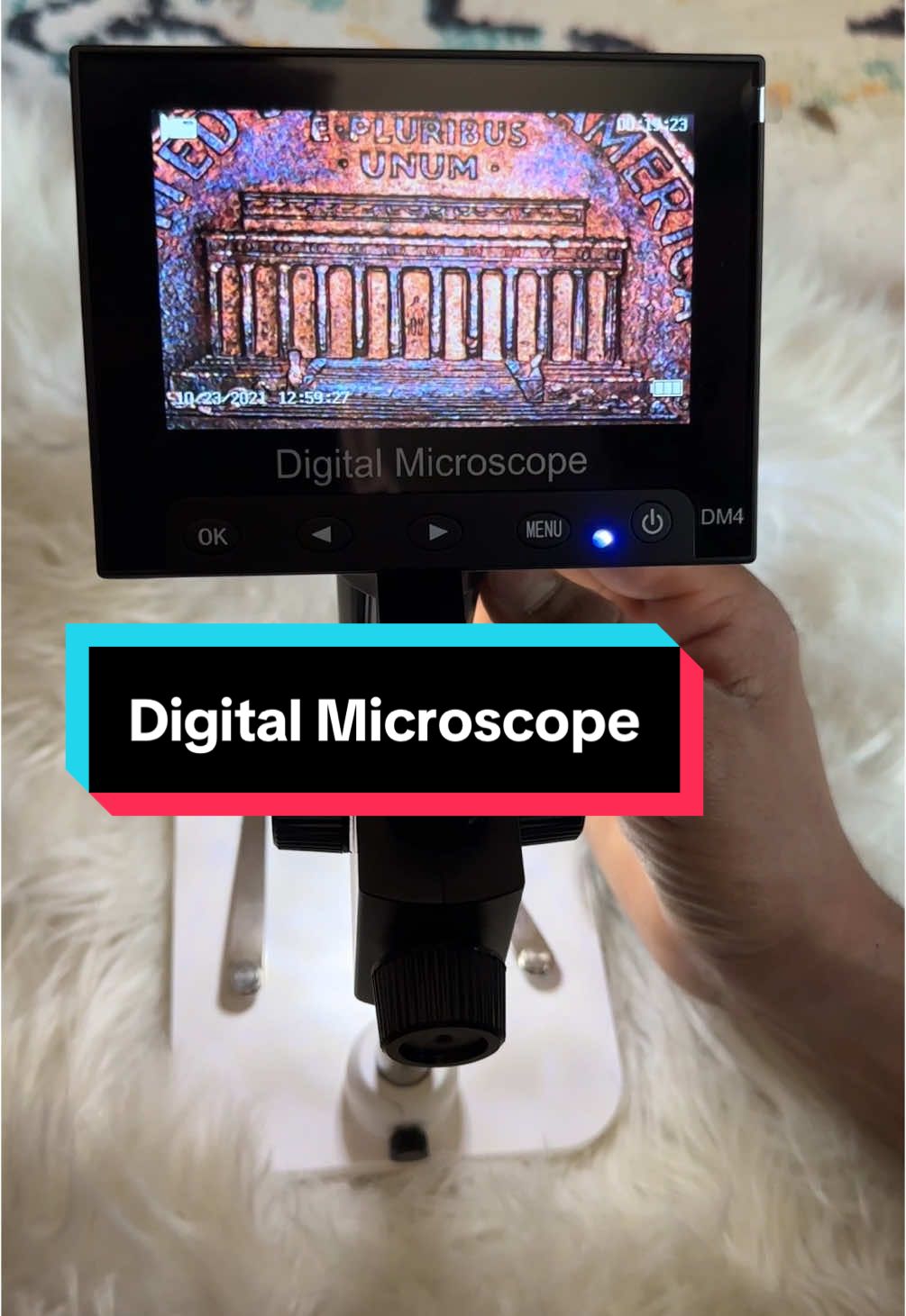 4.3-Inch 1000X LCD Digital Microscope, 10X-1000X Magnification with & Adjustable LED Lights,#digitalmicroscope #microscope #microscopetiktok #tiktok #tiktokshop #deal #kids #adult #viral #viralvideo #tiktokshop #fyp #fypシ #viral #goviralgo 