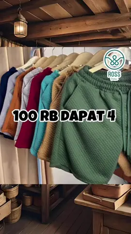 paket 4 pcs celana pendek pria wanita comfort diamond knit celana boardshort santai pria wanita