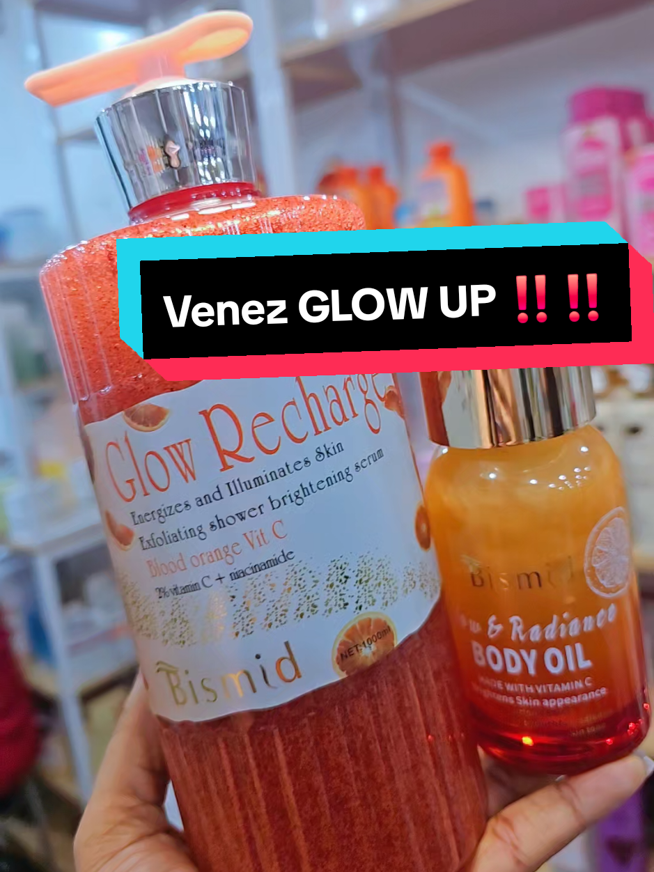 Bismid Gel douche glow recharge  bismid huile glow & Radiance 