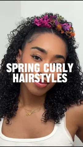 Spring Curly Hairstyles #curlyhair #curlyhairproducts #naturalhairtiktok #curlyhairstyles #3ccurlyhair #curlyhairtutorial 
