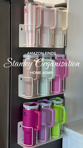 Stanley Tumbler Storage & Organization ✨ 🌸 #stanleytumblercup #StanleyCup #cupboardorganization #kitchenorganization #tumblercup #restockasmr #restockingvideo #asmrvideo #cuporganizer #kitchenorganizer #homeorganization #stanleycupaccessories 