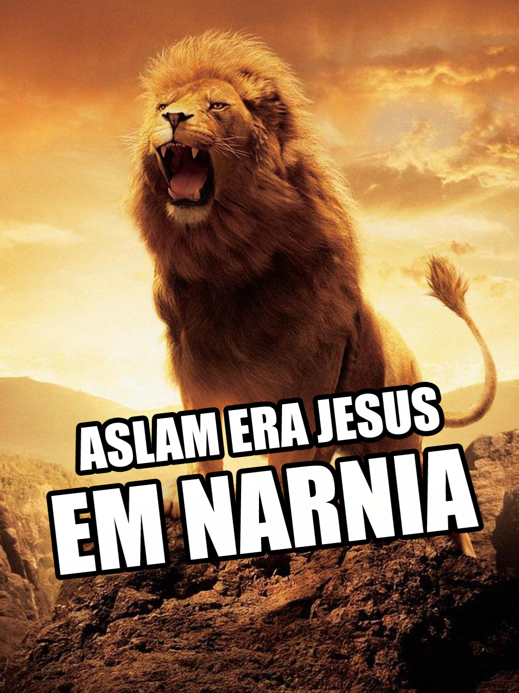 🦁 Aslam era uma representação de Jesus em As Crônicas de Narnia! #narnia #cronicasdenarnia #chroniclesofnarnia #aslam #jesus #leão#lion#tolkien #cslewis