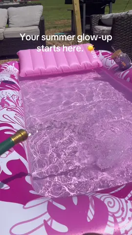 This float understood the assignment: 2 cupholders, a pillow, space for your bestie AND it’s pink. Pool days = upgraded. ☀️ #PoolsideGoals #HotGirlSummer #TikTokFinds #TanningFloat #PinkVibes