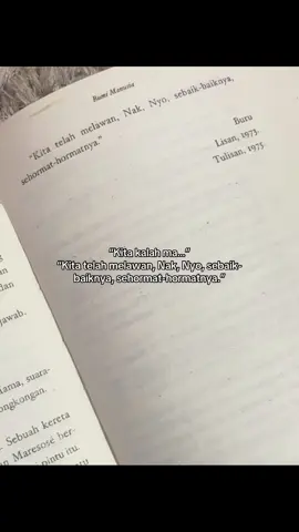 Denga melawan, kita tidak sepenuhnya kalah-Bumi Manusia #pramoedyaanantatoer #bumimanusia #foryoupage #novel #BookTok #book 