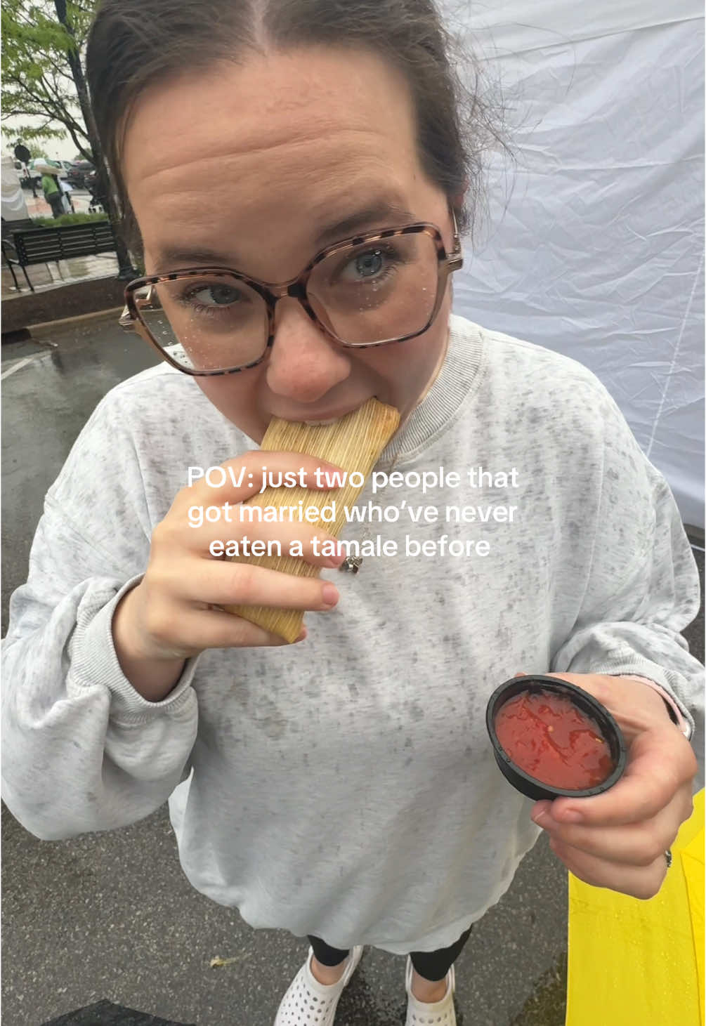 Tamales should come with instructions😅😂🤦🏻‍♀️ #marriedcouple #marriedlife #husbandandwife #marriedlifehumor #couplescomedy #tamales #tamale 