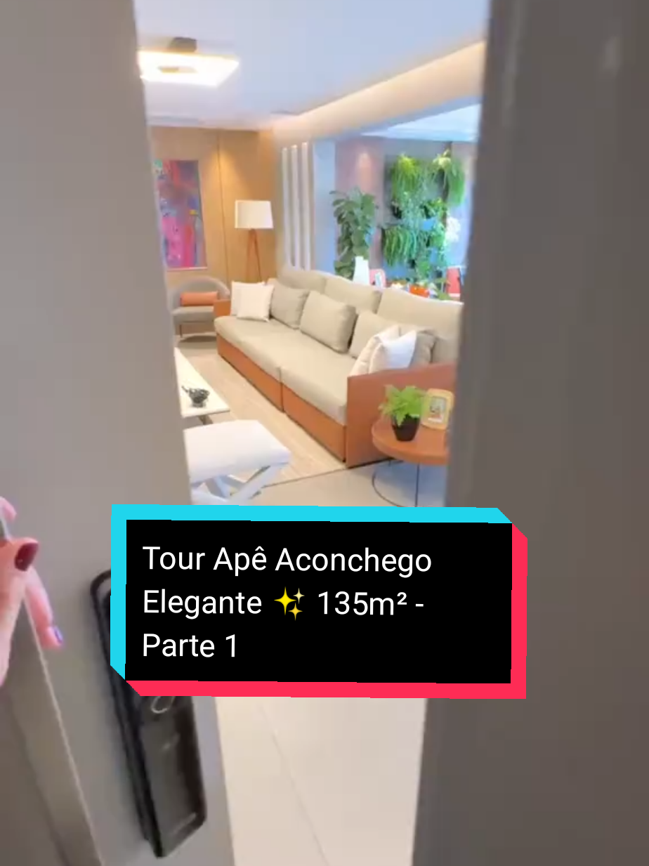 Mini tour Apê Aconchego Elegante ✨ 135m² - Parte 1 @estudio31.arquitetura. O tour completo tá no YouTube! (Link na Bio) #tourpeloape #apartamento #decor #decoracao #inspiracao #arquitetura #homedecor