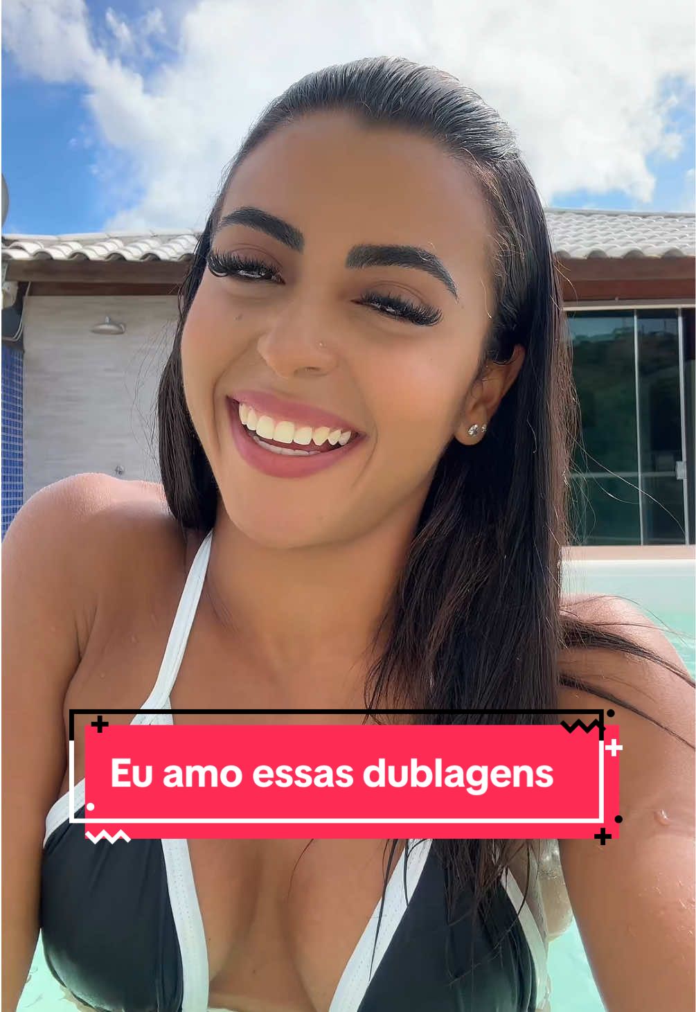 #dublagem #lapada #morena #linda #foryoupage #explore #foryoupage #fyp #piscina #viral 