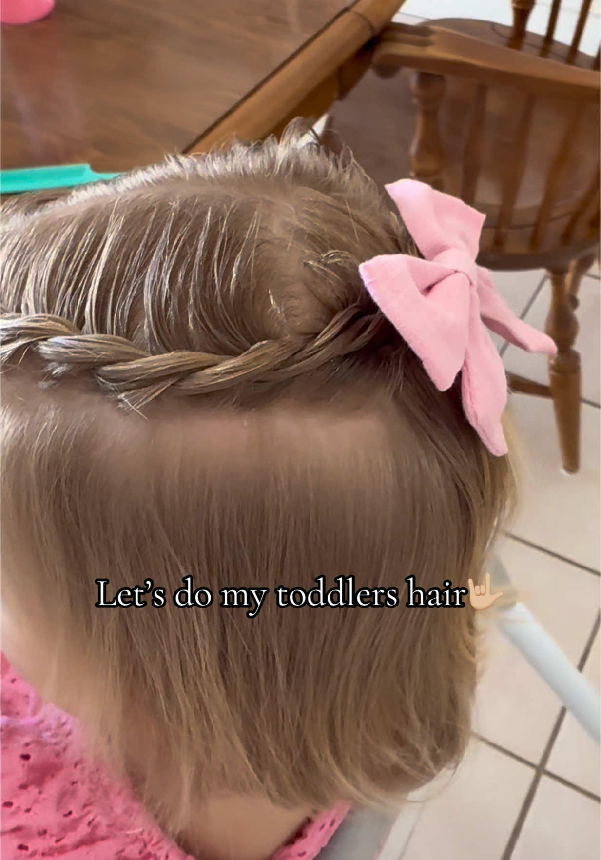 This was my daughters eater Sunday hair and I was obsessed with it! Cute little French twist all the way to the back into a pink bow🎀 #toddlerhairstyles #easytoddlerhairstyles #simpletoddlerhairstyles #toddlerhairtutorials #eastersunday #toddlerhair #girlmom #toddlermom @Salee Hair @Aussie Hair USA #CapCut 