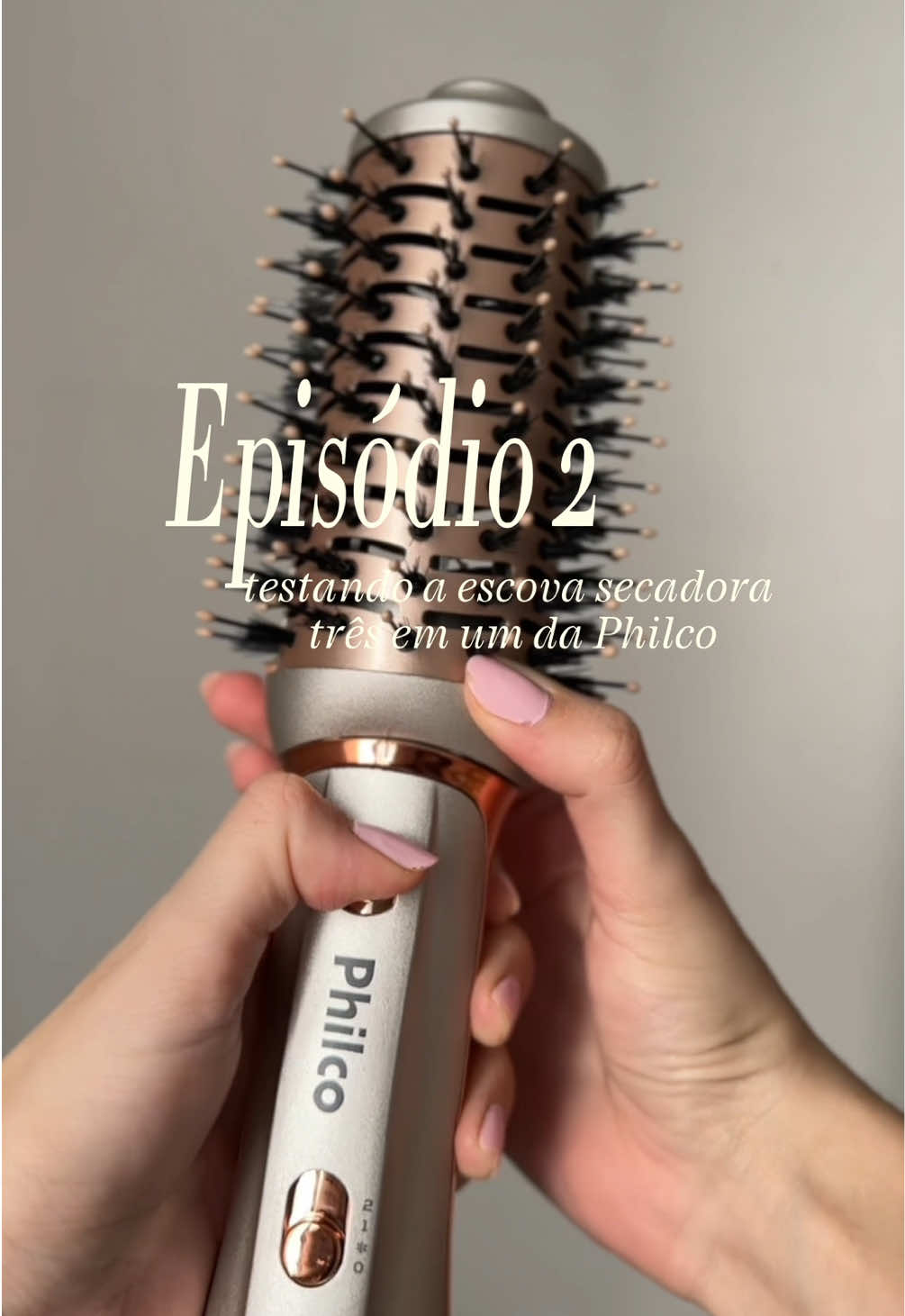 Testando Escova Secadora 3 em 1 da Philco ✨ Ep. 2 Escova Redonda ✨✨ #escovasecadora #philco 
