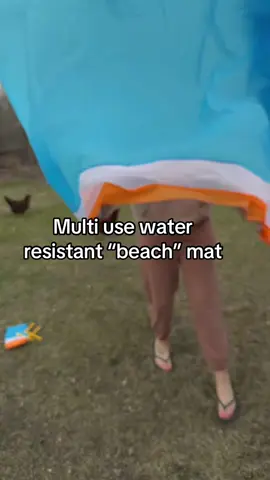 A water resistant beach mat that has multitude of uses it could maybe save your life in the long run #beachday #picnic #Hiking #waterresistant 