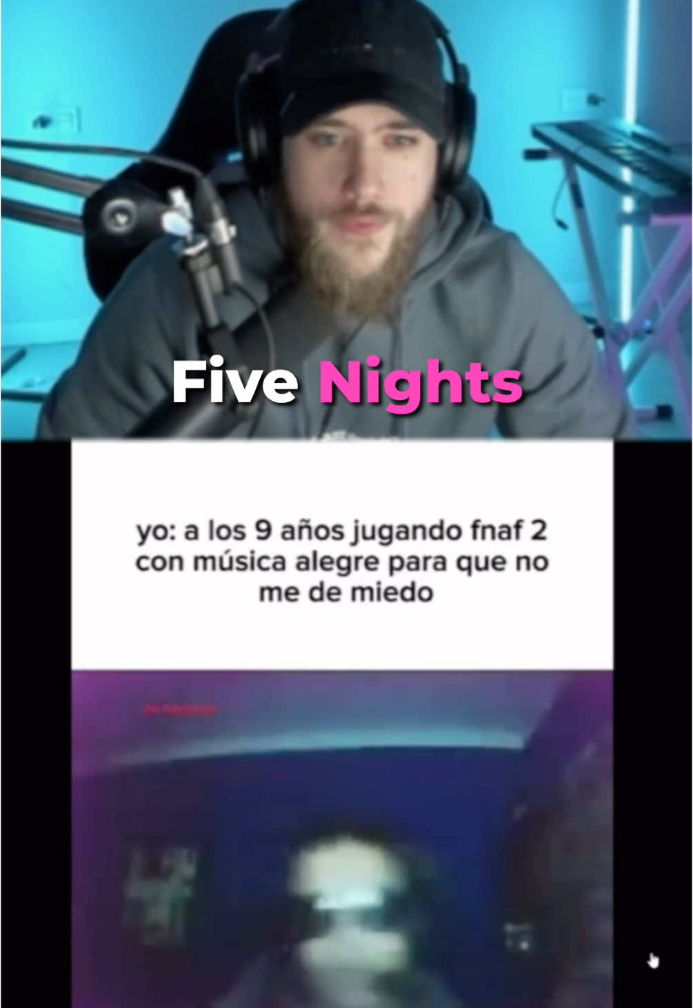 FNAF con música Alegre 😂 #carola #reddit #humor #meme #parati #fnaf #miedo #musica #alegre #terror