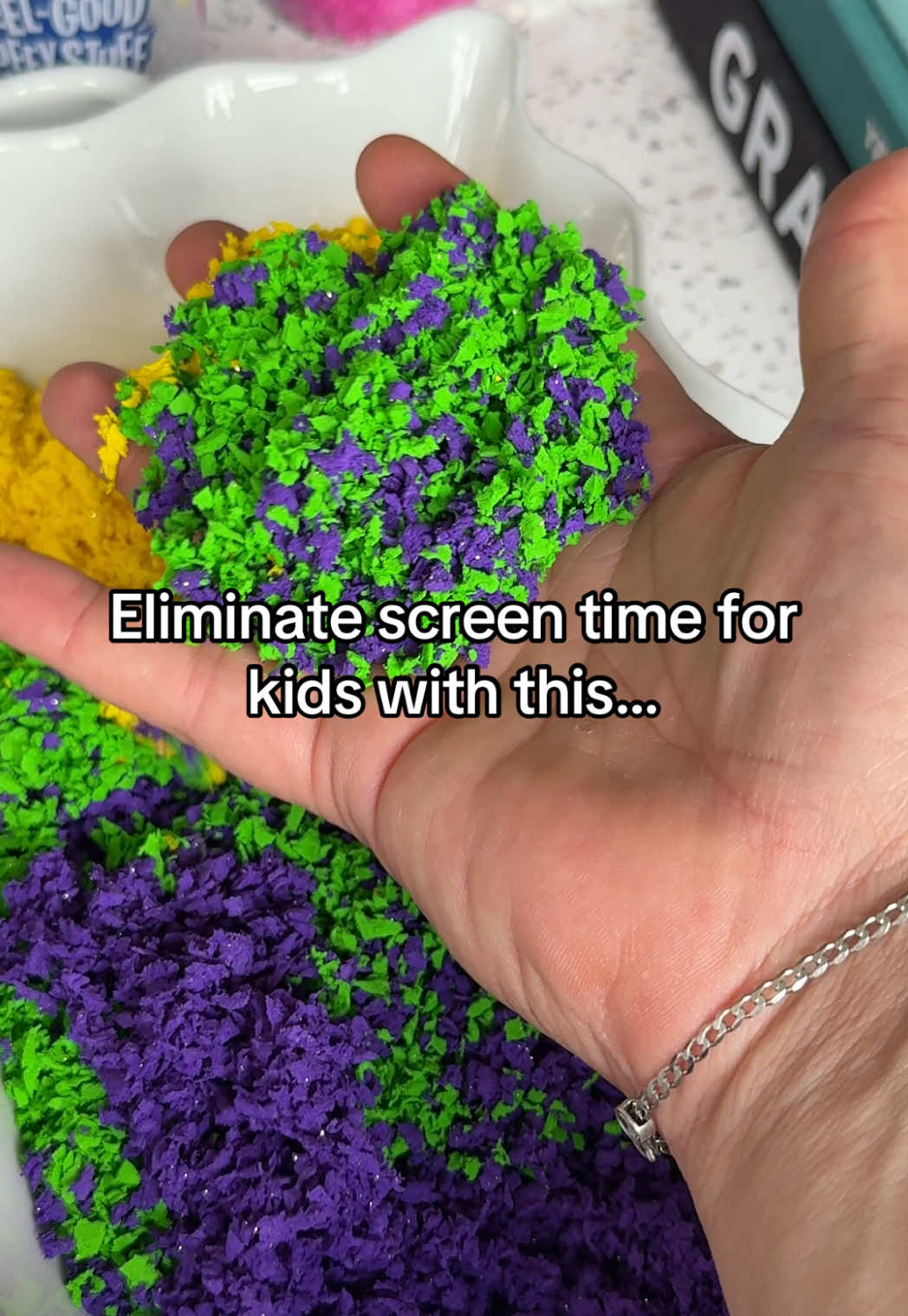 Endless sensory and fun with this. #pluffle #playfoam #sensoryactivities #sensory 