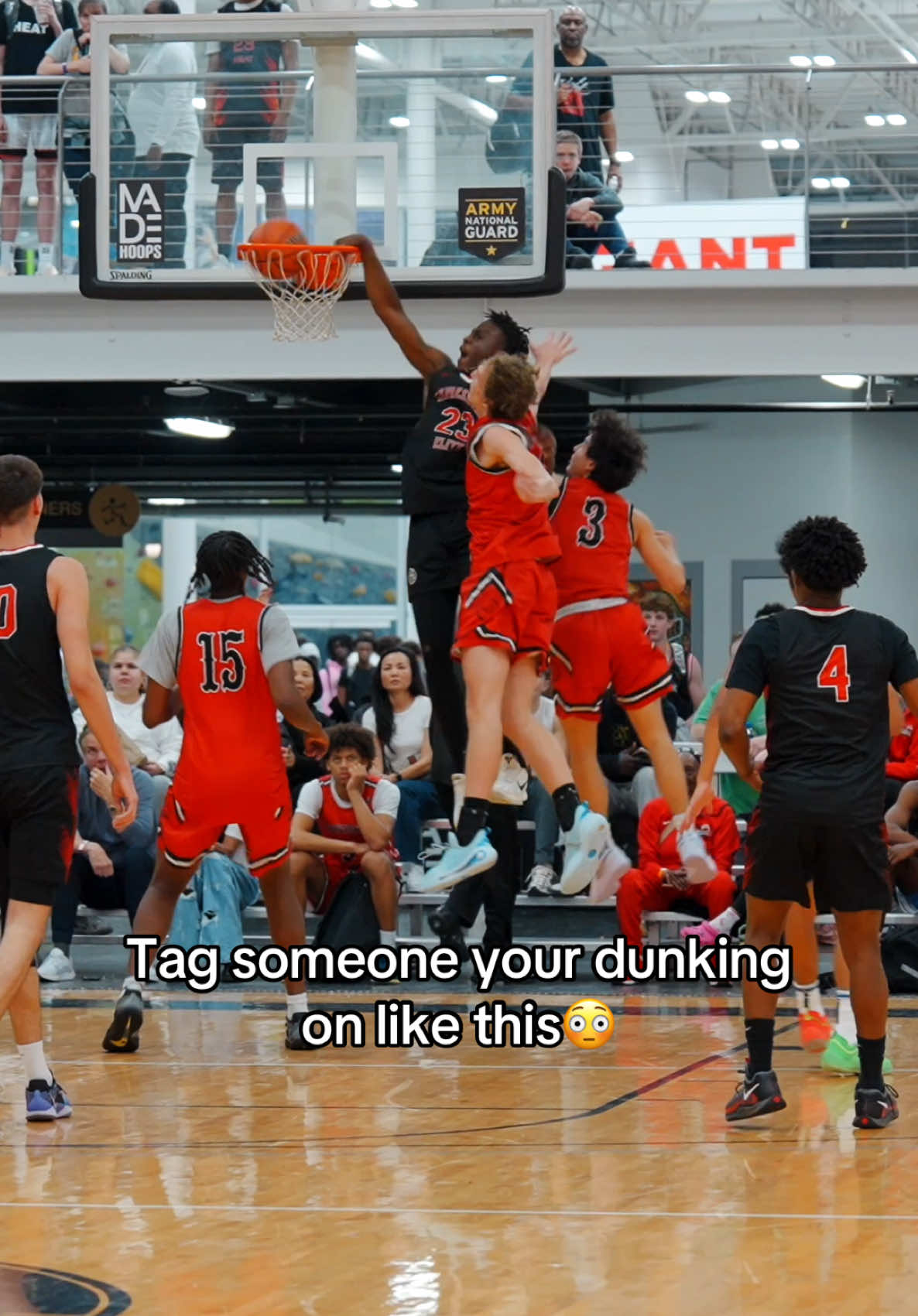 Tag someone you would dunk on like this😳😭 #fyp #aau #poster 