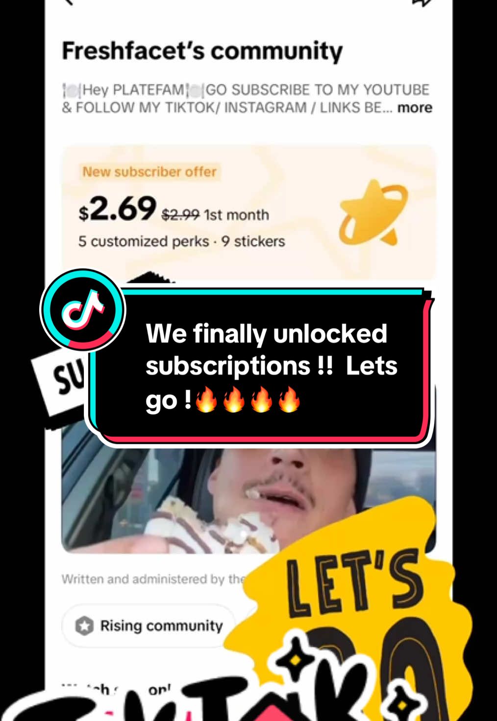 We have finally got #subscriptions on tiktok  click the link in my bio &  join the plate fam!! 🍽️🍽️🍽️📸   Lets go !  #first #goals #goal #subscribers #subscribe 