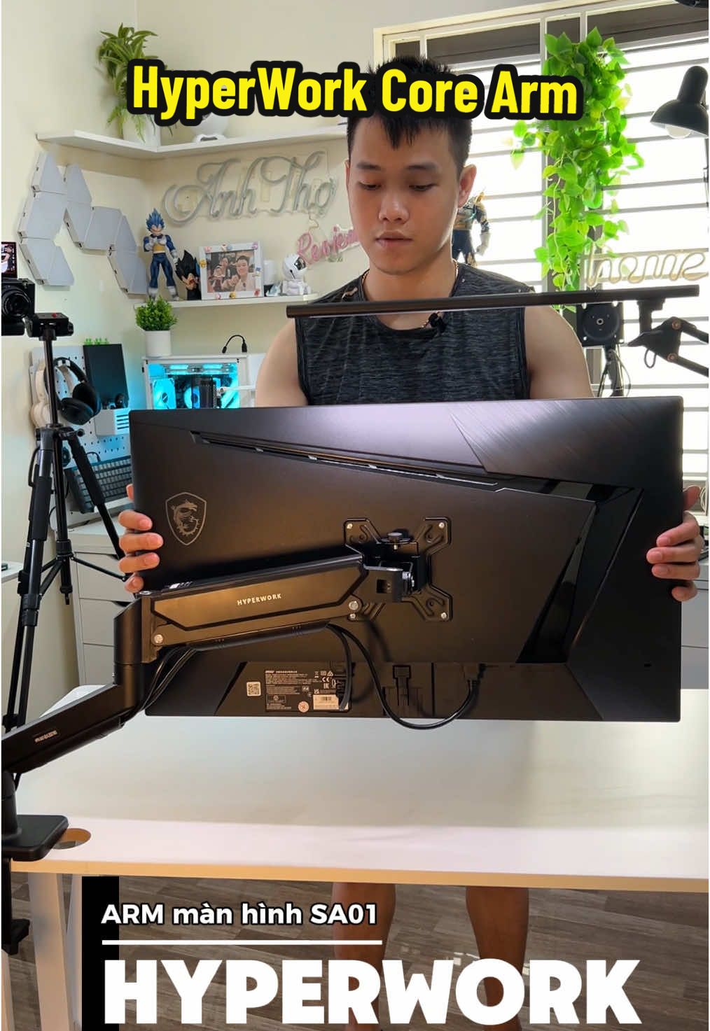 Gọn gàng tương đối #hyperworkcorearm #SA01 #taytreomanhinh #giadomanhinhmaytinh #armmanhinh #anhthoreview #gocsetup 