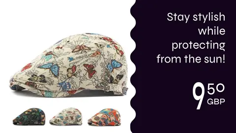 Adjustable,Stylish,Protective Elevate your style with our ethnic butterfly embroidered cap! Perfect for sun protection and unique flair. #VIVIDVIBES #PeakedCap #EthnicStyle #ButterflyEmbroidered #FashionAccessories #SunProtection #RetroStyle #UniqueFashion #D2CBrand