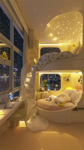 Nếu có một phòng ngủ như vậy, bạn muốn ngủ ở tầng trên hay dưới! #healingnest #homeappliance #thietkephongngu #dreamloveroom 