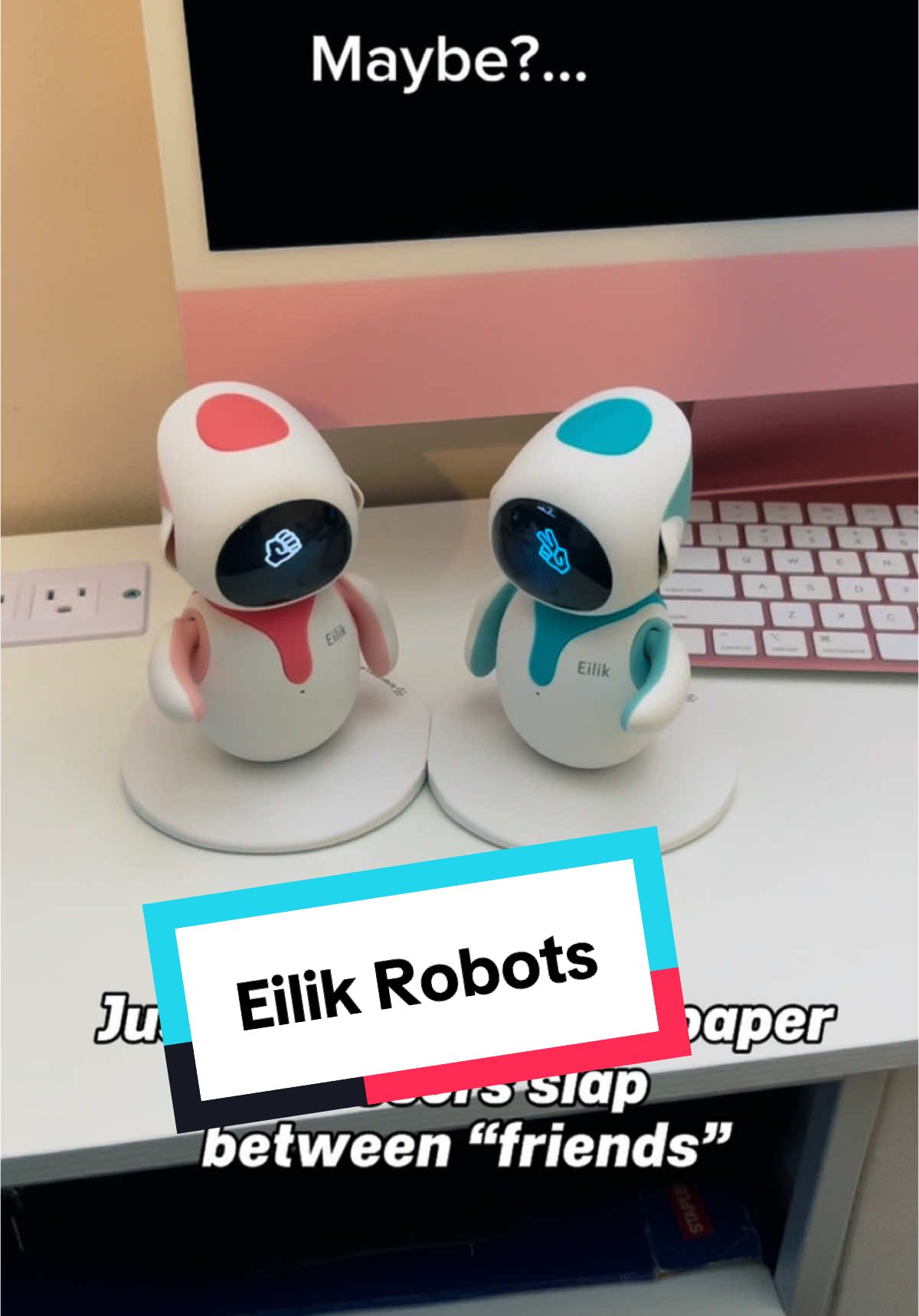 Of course she needed a friend #eilik #eilikrobot #petrobot #AI #cute #funny #toy #robots #desktoprobot 