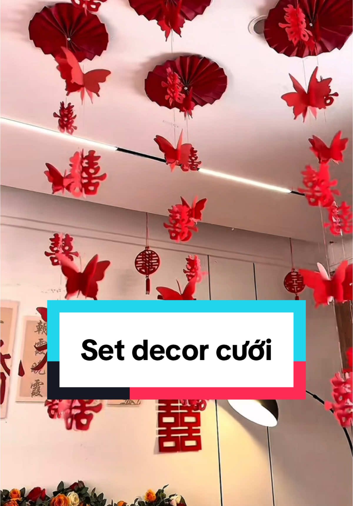 Set decor cưới treo trần nhà #xuhuong #fyp #mockhoa #trend #setcuoi #decorcuoi #cuoi #wedding #damcuoi #phongtanhon #decorcuoi 