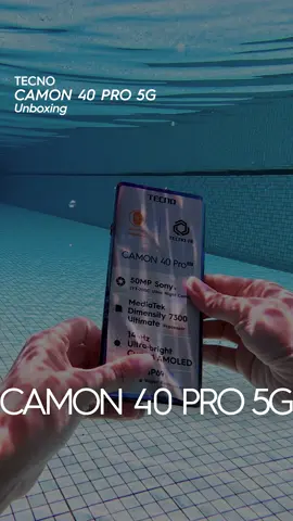 Jom buka Camon 40 Pro 5G, dalam air! #TECNO #tecnomalaysia #camon40proseries #newproduct #smartphone #camonseries #fyp #flashsnap #camera #sonycamera #camon40pro5g #ai