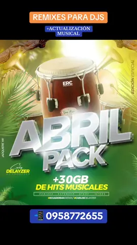 Ya disponible nuestro nuevo paquete de ediciones para DJs 🔥 Recuerda que esto es un pack no solo de chicha, si no de todos los géneros comerciales para tus eventos o discoteca! 🎧 Para adquirir el pack 0958772655 📱 #ecuadorianremix #djs #delayzer #ecuador #españa