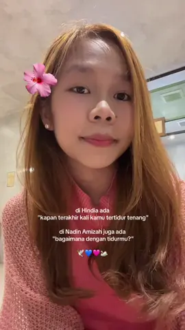 kenapa tidur yang jadi pertanyaan? #foryoupage #nadinamizah #hindia 
