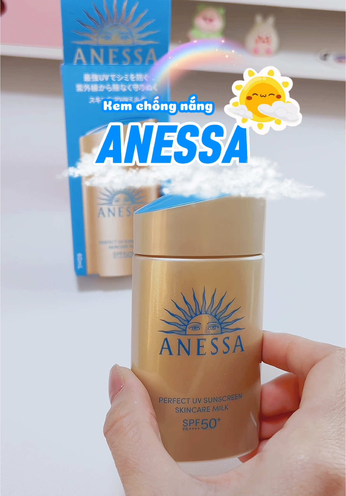 E này 0 điểm mà 0 điểm chê #kemchongnangkiemdau #anessa #kemchongnangphorong #Hongcan #Hongcanunboxing #review #skincare 