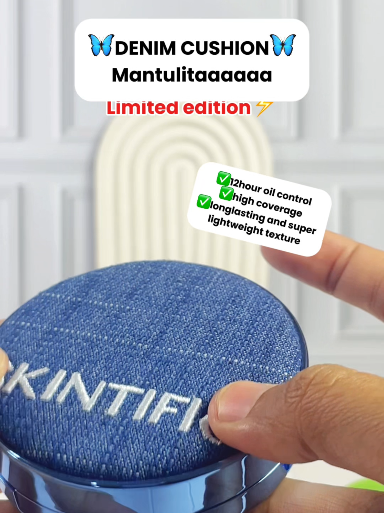 denim cushion mantulitaaa #grwmroutine #beautyhacks #lebaran2025 #createforchange #uburuburikanlele #BeautyTok #ramadhan #packagingbaru #skintificnewlaunch #cushiondenim #concealer #skintificnew #skintific #settingspray #grwm #doktif #powderskintific #serumbibir #skintificlipserum #menyambutramadhan