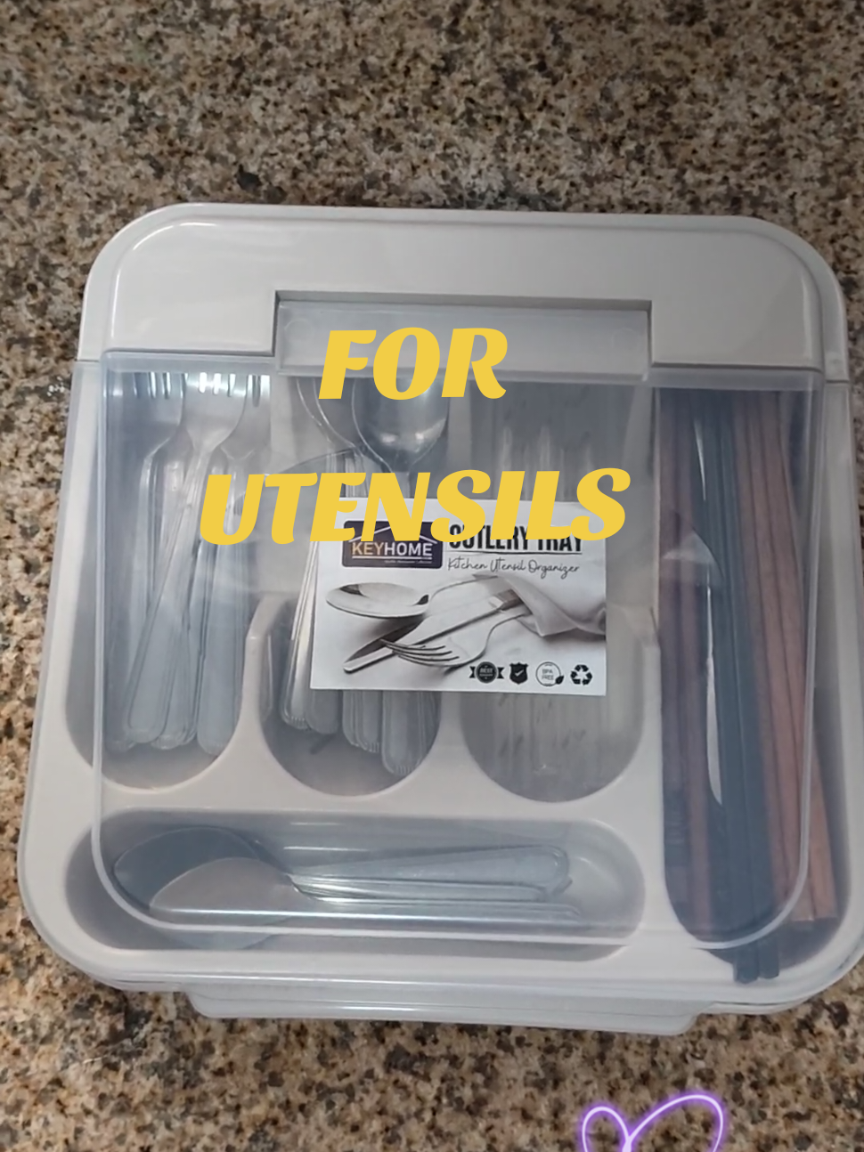 Mas organize Tlga tingnan pg ganito lagayayan #utensilsorganizer #organizerideas  #spoonforkorganizer  #kitchencutlery 