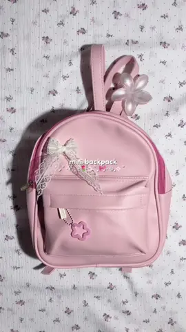 mini backpack muatt banyakk udah anti airr enga nyampe 50ribuu cakepp bangettt˚˖𓍢ִ໋🌷͙֒✧˚.🎀༘⋆ #backpack #koreanbag #minibackpack #cutebackpack #waterproofbag 