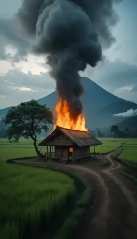 Hut on Fire  #gubukterbakar #shackfire #hutonfire #cottagefire #smallhousefire #homedestruction #fireaccident #burninghut #firefighter #fire #burning #firefigthers #fireforce 