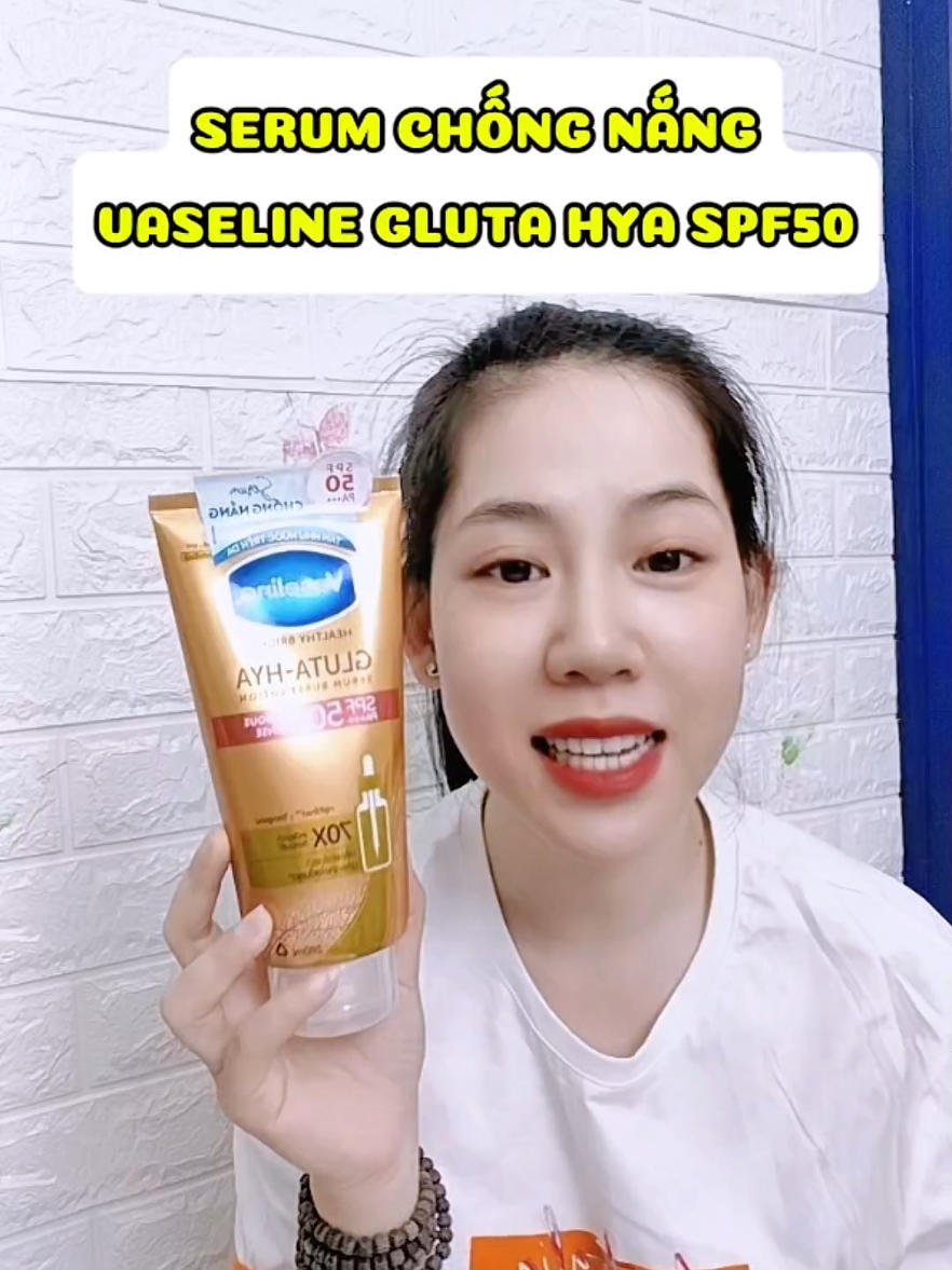 Serum chống nắng Vaseline 70X Gluta Hya 260ml. #serumchongnang #duongthe #chongnang #vaseline #mengaday #hoptaccungunilever #tabimmenga #xuhuong #xuhuongtiktok 