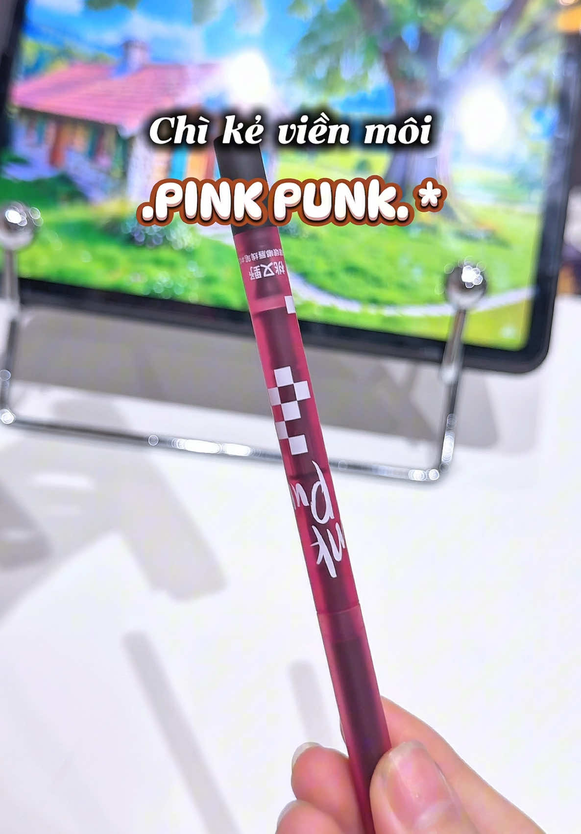 Mí bà có đang dùng em kẻ viền môi này không , mê lắm luôn íii#unboxing #review #kevienmoi #pinkpunk #makeup #chikevienmoi 