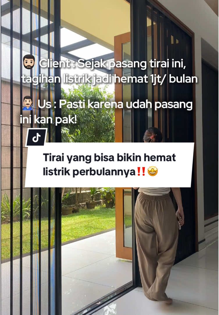 Hanya dengan tirai AluFlex by Sharp Point bisa bikin hemat listrik sampai 1 jt/ bulan‼️ Kunjungi toko interior terdekat untuk informasi pemasangan!✨ #sharppointblinds #rollerblinds #bahantirai #rekomendasi #hematlistrik #fyp #rumah #rumah 