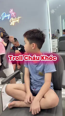 P2 cháu khóc thật 🤣#xuhuong #hảiđăngidoltócphố #hảiđăngtócboyphố 