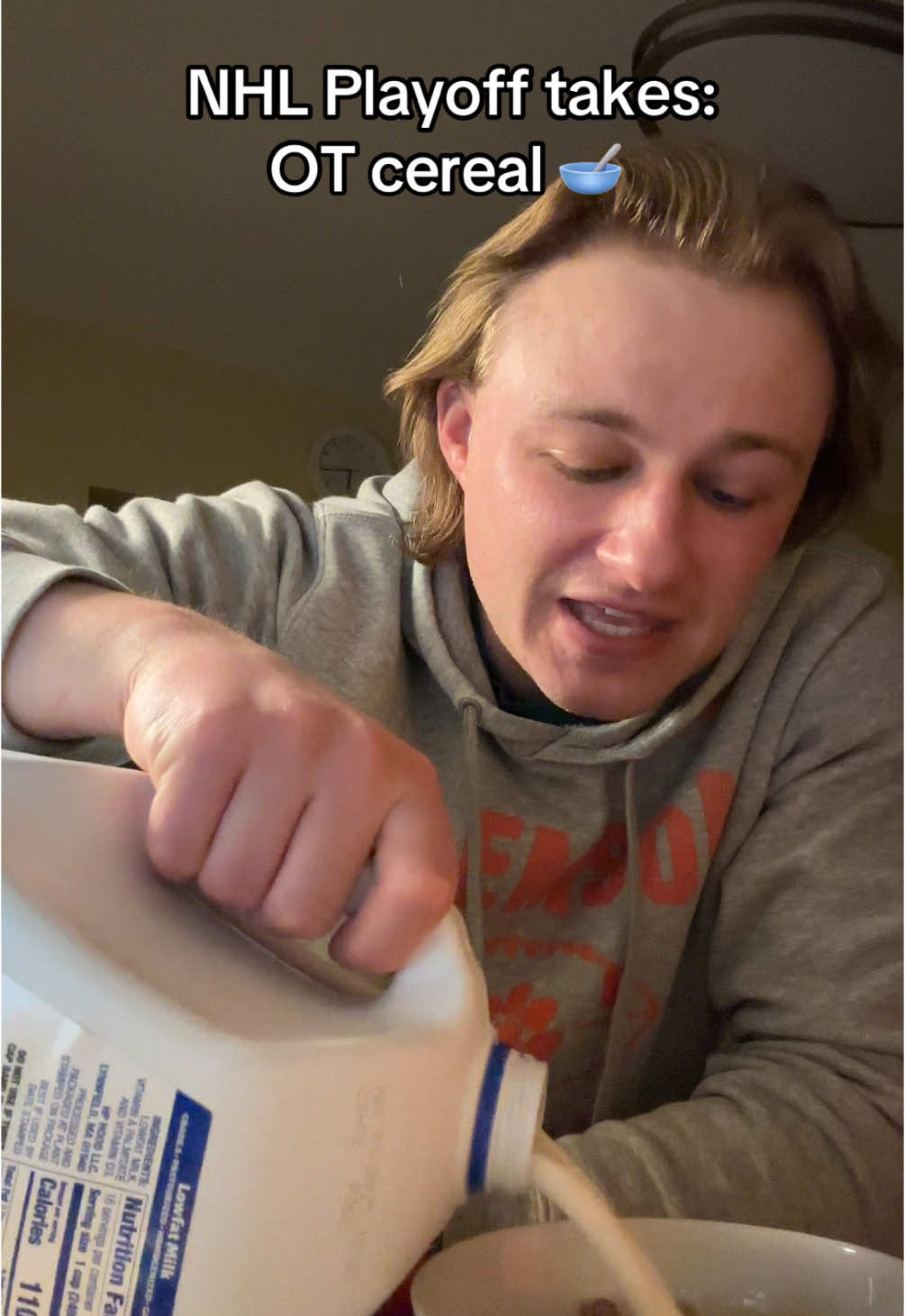 OT Cereal kinda night #NHL #nhlplayoffs #sports #college #athlete #fyp 