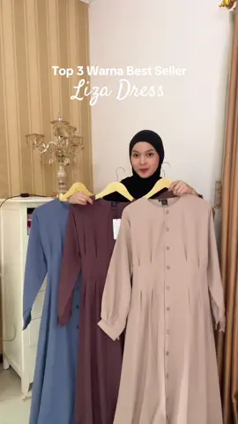 Warna warna best seller liza dress (selain hitam yaa) 😍🥹🫶🏻 #dresskondangan #koreandress #outfithijab #fypage #ootdinspo 