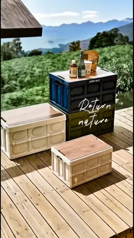 THÙNG LƯU TRỮ GẤP GỌN - Bàn camping #camping #thungluutru #xuhuong 