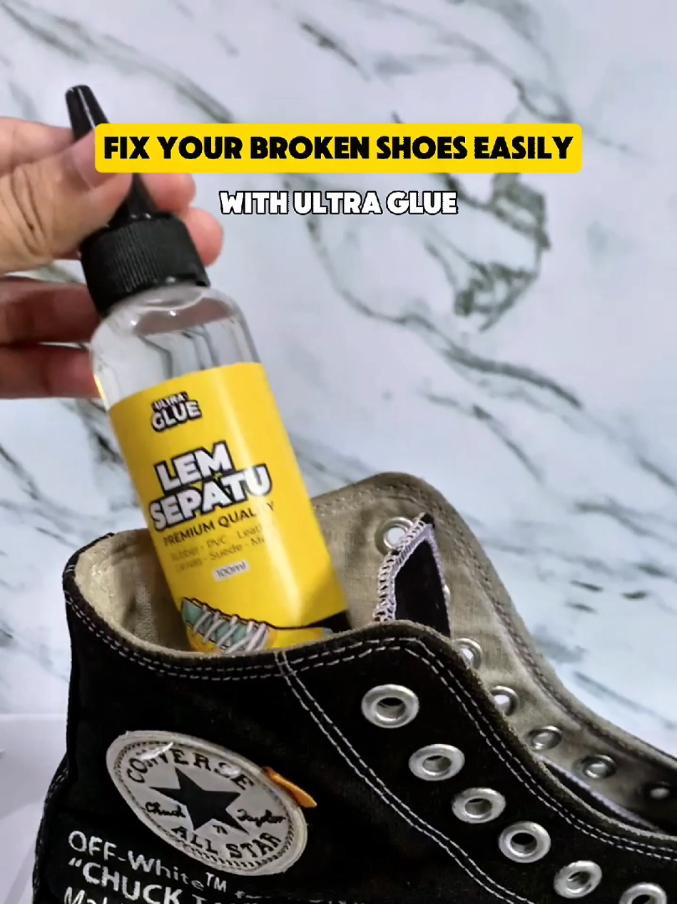 Semua masalah sepatu jebol, lebih mudah dengan Ultra Glue 🤩 #lemserbaguna #lemsepatu #ultragluedgel #ultrasquadchallenge #ultraglue #FixItFast 