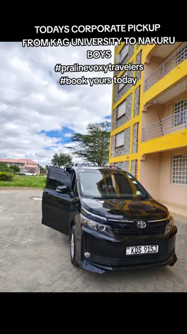 TODAYS CORPORATE PICKUP  FROM KAG UNIVERSITY TO NAKURU BOYS #pralinevoxytravelers #book yours today 