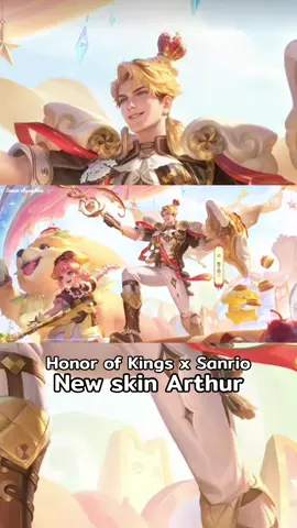 New skin Arthur [Honor of Kings x Sanrio] สกินใหม่ที่จะเข้าเซิร์ฟจีน~👀#hok #王者荣耀 #honorofkingsglobal #sanrio #hokcreator #hokstudio #HonorofKings #honorofkingsxsanrio #arthur #kurumi 