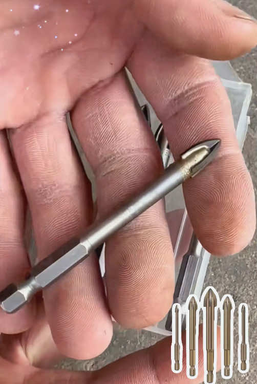 Efficient Universal Drilling Tool Drill Bit Hole Opening Power Tools Cross#fyp #grasscuttermachine #frame #lawnmower 