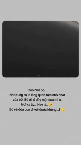 Con nhớ bố... Nhớ từng sự lo lắng quan tâm nhỏ nhặt của bố. Bố ơi, ở đây mệt quá bố ạ. Nơi xa ấy... Hay là...🥺  Bố về đón con đi với được không...? 😔 #tamtrangbuon #buon_tam_trang #storybuon #1998🖤 #27thg4🖤 