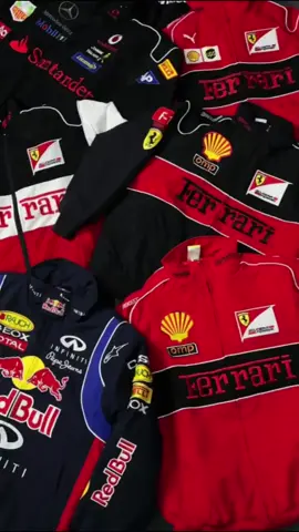 How to Style an F1 Ferrari Jacket#f1 #ferrari #embroidery #f1tiktok #tiktok 