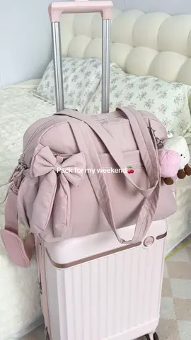Short trip tips🍒20L large capacity duffel ,fits clothes ,shoes,makeup !✨Lets go out  looking beautiful 💖💐#bagsmart #duffel #duffelbag #packingorders #packwithme #backpack #WeekendVibes 