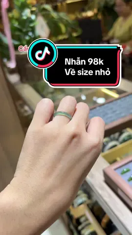 Nhẫn cẩm thạch ngọc lam type A chỉ 98 🐠 size ngón út đã về hàng #ngems2025  #ngems  #camthachthiennhien #jadea #nhanngoclam #nhancamthach 