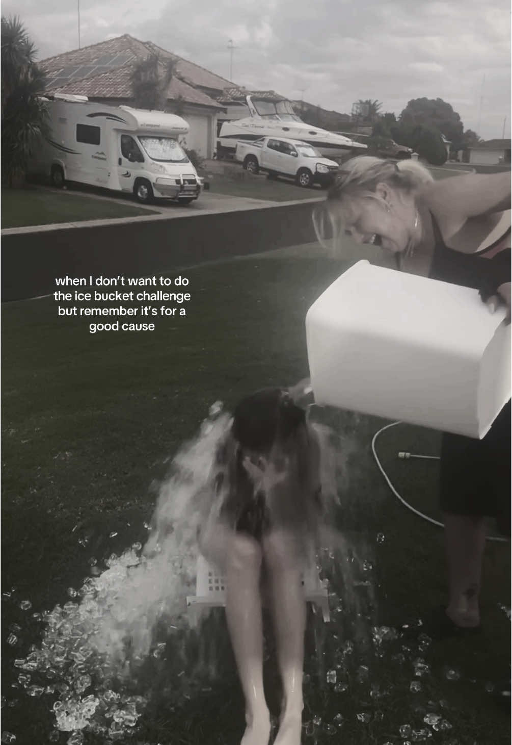 while it is a fun thing going around the real reason behind it is to spread mental health awareness. Dont be afraid to speak out and you will always have someone there for you even if you may feel like you don’t. #fyp #usc #uscspeakyourmind #uscicebucketchallenge #foryou 