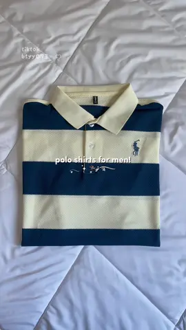 smart kan pakai tshirt polo stripes macamni! 🥶✨ #polotshirt #poloshirtformen #stripeshirt #tshirtlelaki #tshirtpolokolar #collarpolo 