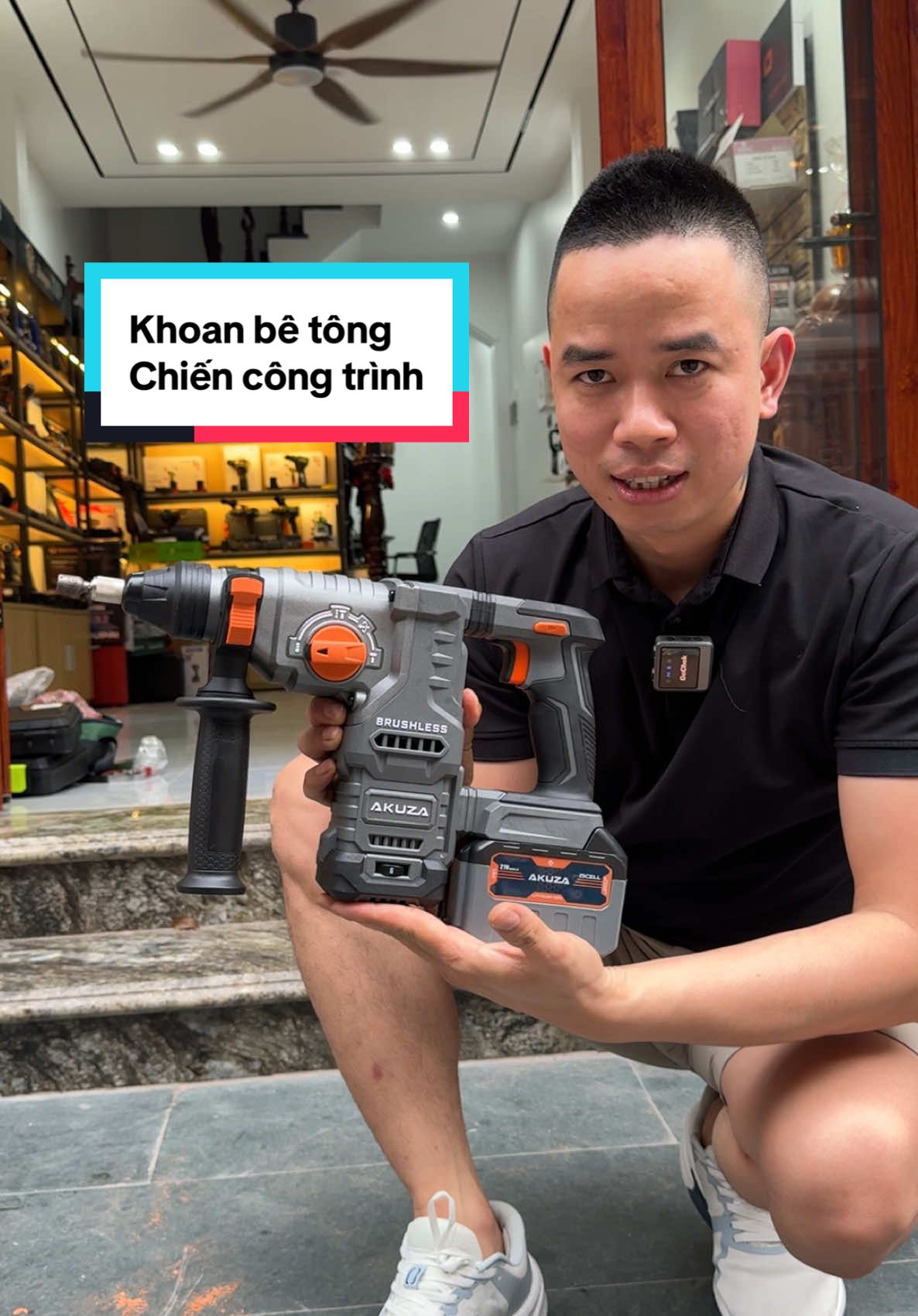 Khoan bê tông akuza chuyên chiến công trình #khoanbetong #akuza #dienmayhunghanh 